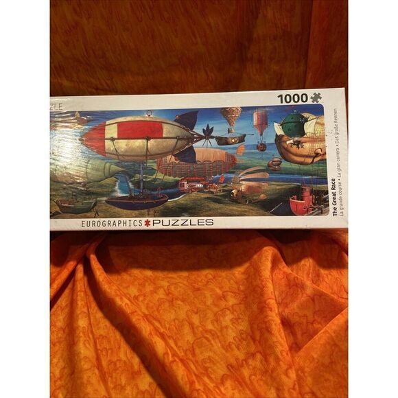 Eurographics 1000 Piece Panoramic Puzzle- The Great Race - Picture 3 of 6